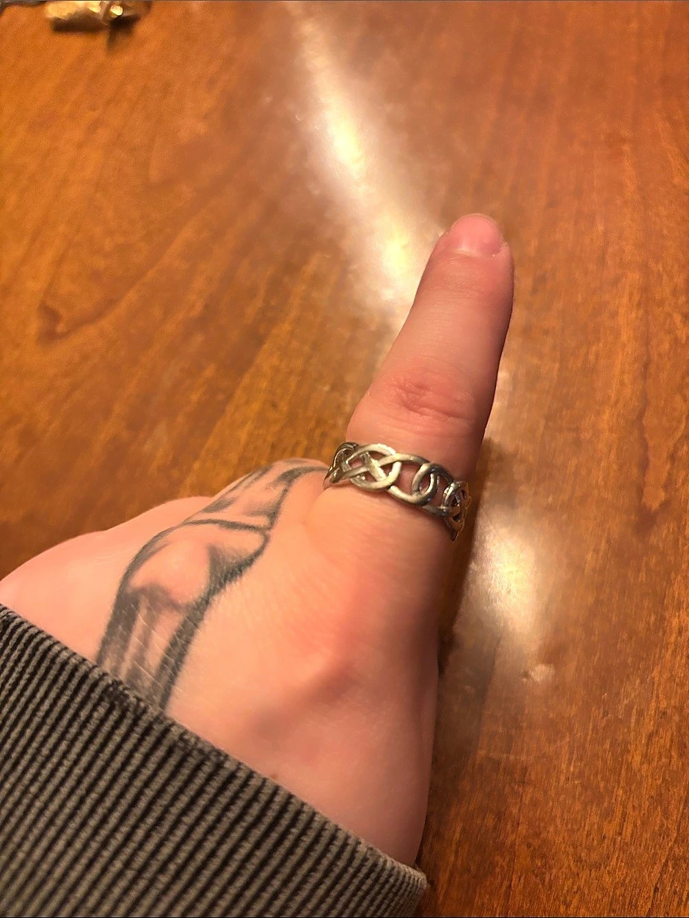 Intertwined Band Ring in Silver US 9
